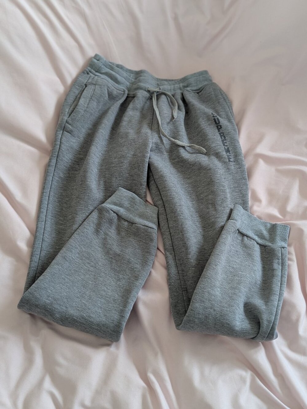 Supreme Grey Logo Graphic Jogger Sweatpants
